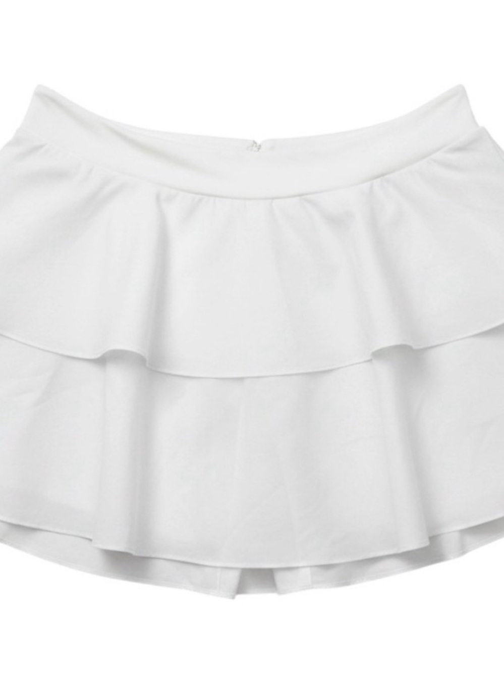 NWT 3X White Land’s End Tiered Swim Skirt